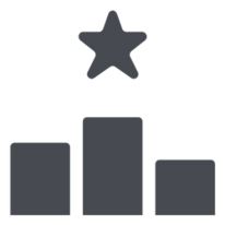 Rankingbalken mit Stern